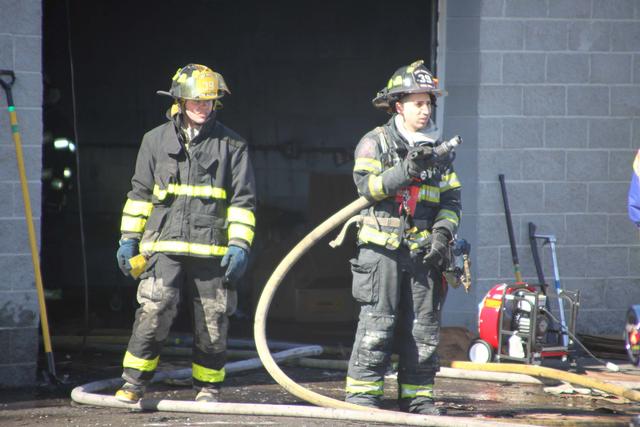 CJ's Garage fire. Photo courtesy of Bill Marshall.
